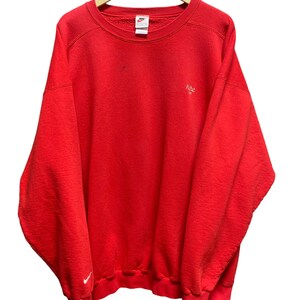 Vintage des années 90 Nike Made in USA petite inscription rouge ras du cou taille XXL
