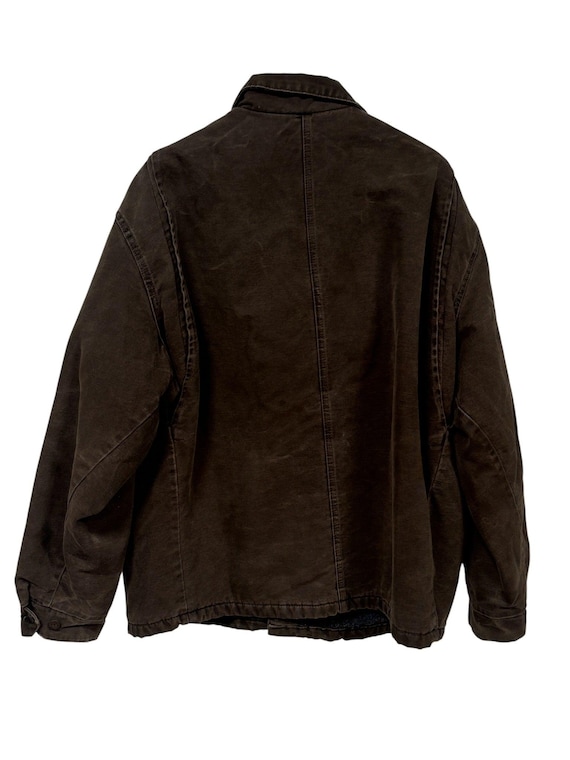 ヴィンテージ 90年代 タフダック ダークブラウン フランネル裏地