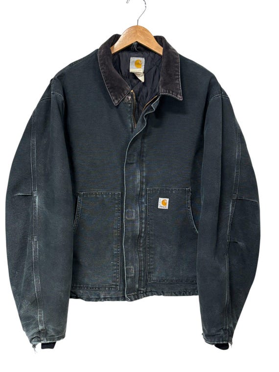 Vintage Carhartt J02 Black Arctic Faded Workwear Jacket Size