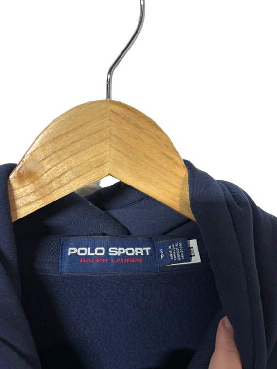 Polo Sport Classic Logo Pullover Hoodie Size Small - image 3