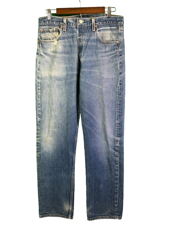 LEVI’S / 90's 501xx 87 USA denim pants VTG 90s Levis 501 XX Medium Wash 32 x 30 Button Fly Denim