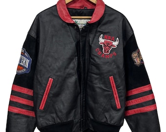 ジェフ・ハミルトン シカゴ・ブルズ レザージャケット、XXL、未使用