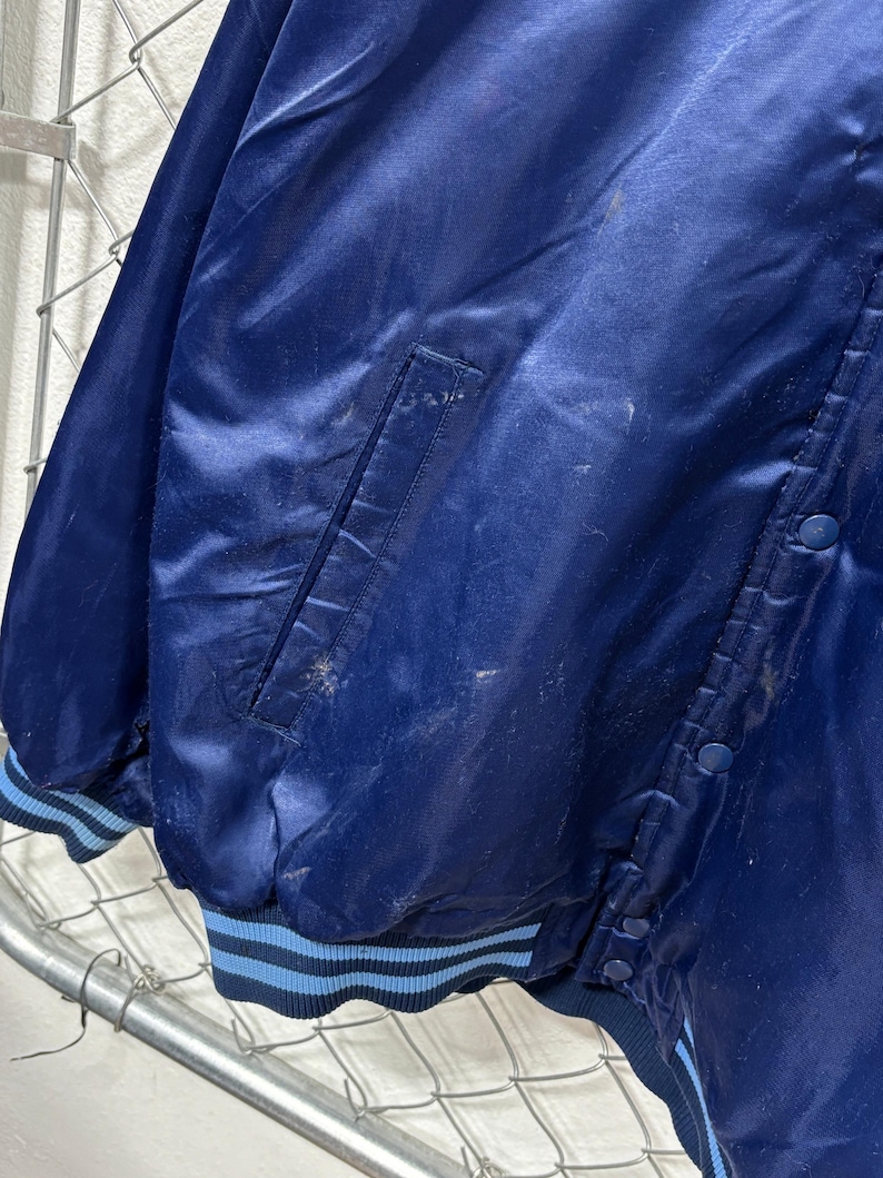 Vintage Nike Distressed University North Carolina Nylon Jacket Size XL image 2