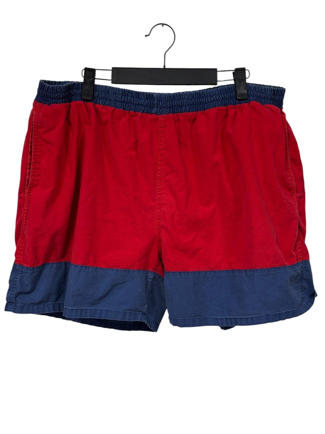 Vintage 90's Color Block Red Blue Board Shorts Size XL - Etsy