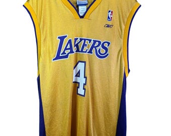Mens Vintage Y2K Reebok Los Angeles Lakers Kobe Bryant Black