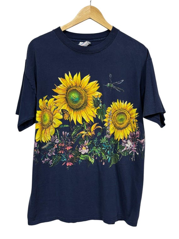 Vintage 90s nature sunflower - Gem 