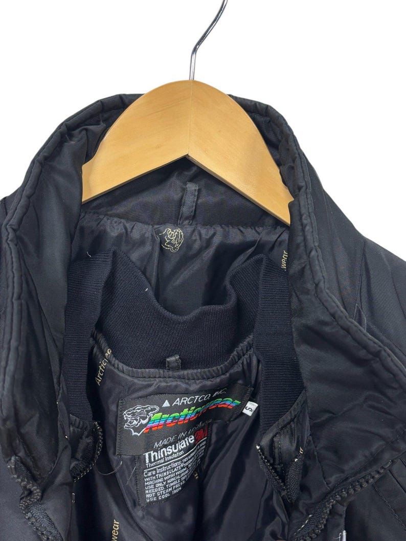 Vintage 90's Arctic Cat Insulated Ski Jacket Size Small image 3