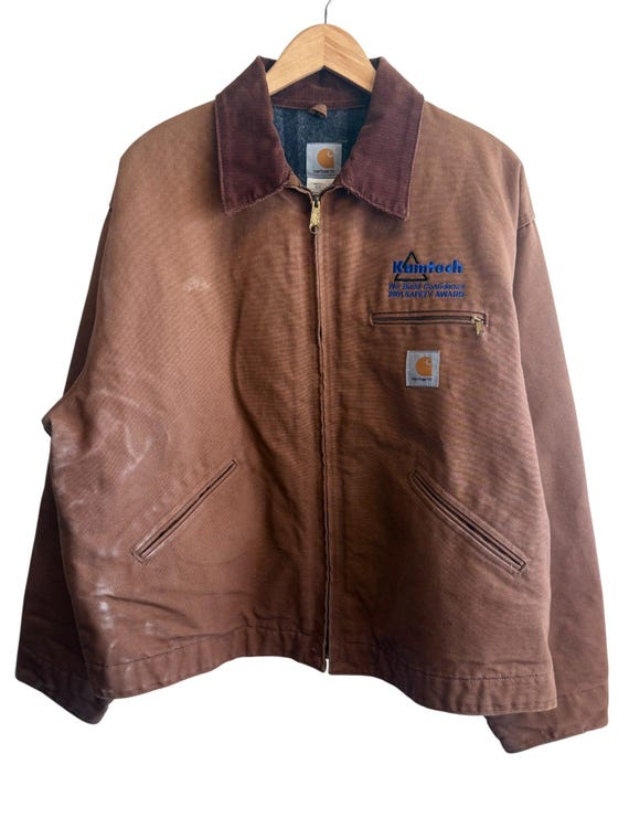 Carhartt デトロイトジャケット　J01 BRN NEW Vintage Carhartt J01 BRN Detroit Blanket Lined Jacket USA 3XL