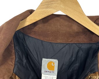 Vintage Carhartt C03 Arctic Brown Zip up Workwear Jacket Size 50