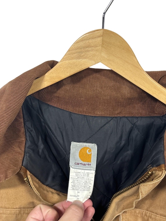Vintage Carhartt C03 Arctic Brown Zip up Workwear Jacket Size 50