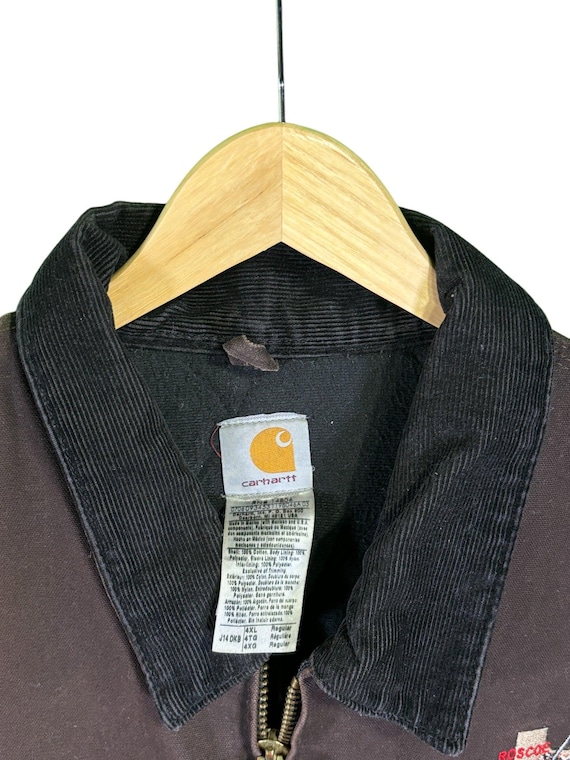 Vintage Carhartt Brown Santa Fe Embroidered Jacket J14 DKB