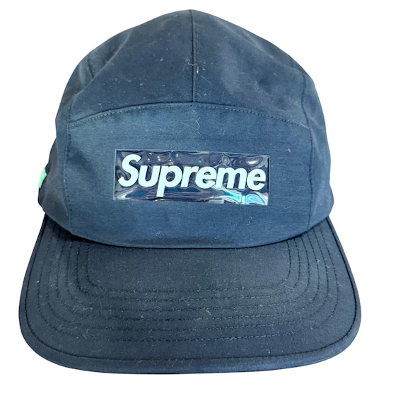 Supreme 5 Panel Black Box Logo Hat