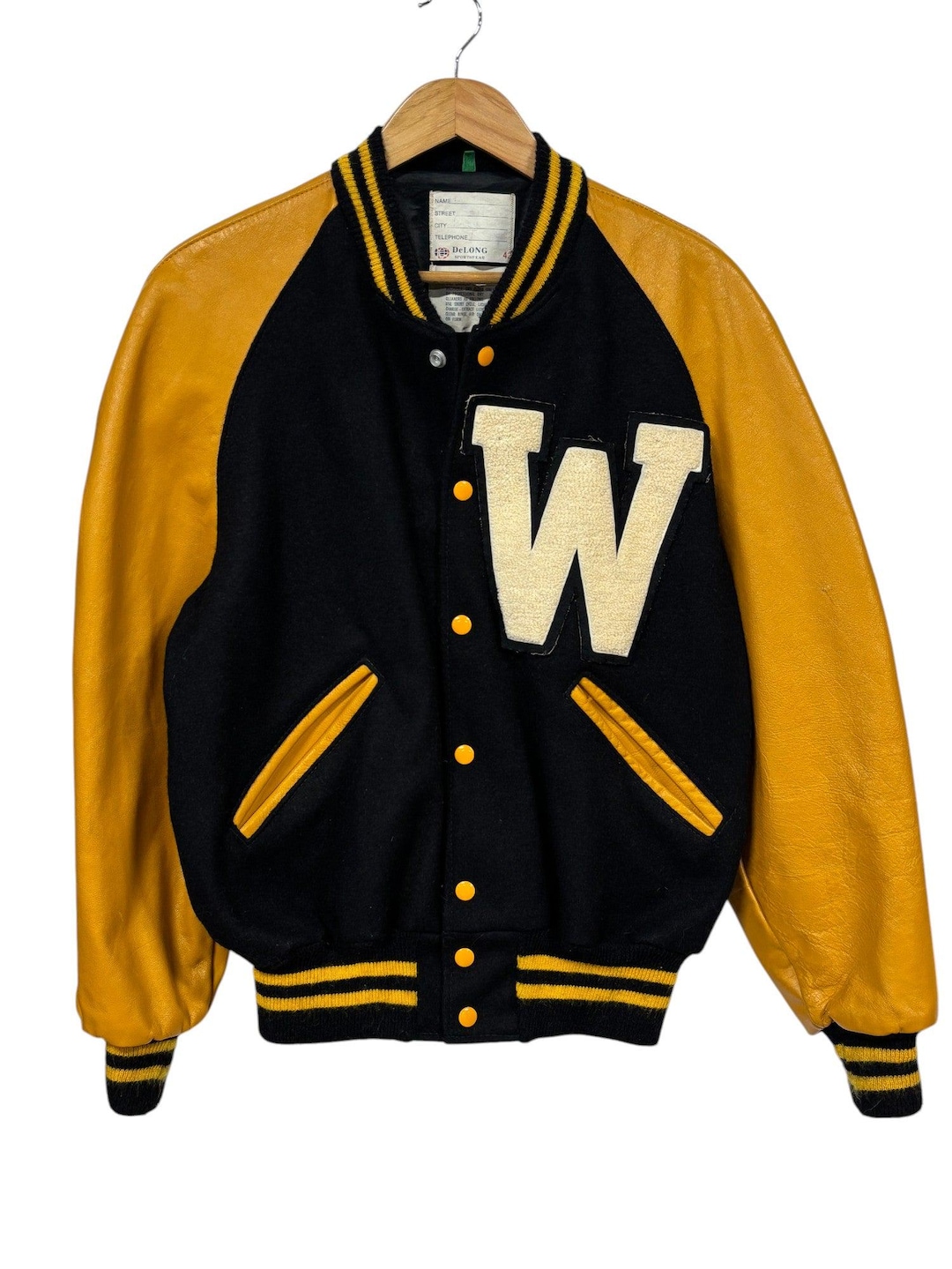 Veste Eastbay Delong Homme Taille XL - Noir Et Jaune, Neuf Avec étiquettes