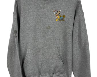 Vintage 00's Disney Land Cartoon Characters Hoodie Size Medium