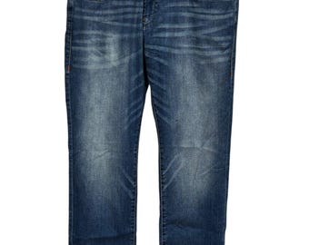 True Religion Ricky Relaxed Straight Fit Denim Jeans Size 38x32