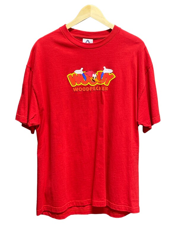 Vintage Woody Woodpecker Cartoon Graphic Tee Size… - image 1