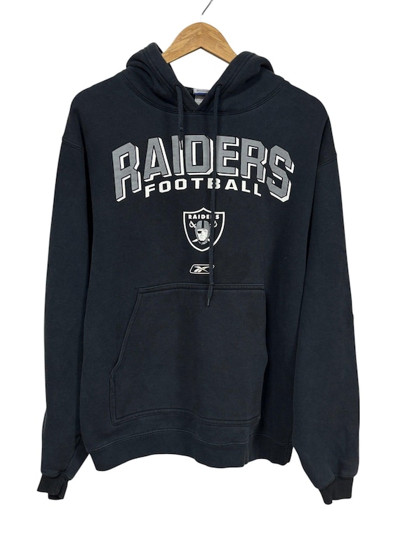 Vintage 00's Reebok Oakland Raiders NFL Logo Hoodie Size Medium - Etsy
