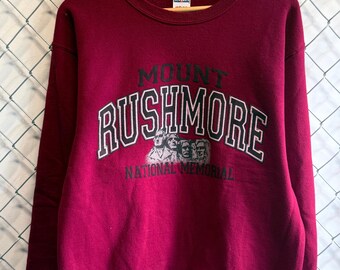 Suéter vintage conmemorativo del Monte Rushmore, talla grande.