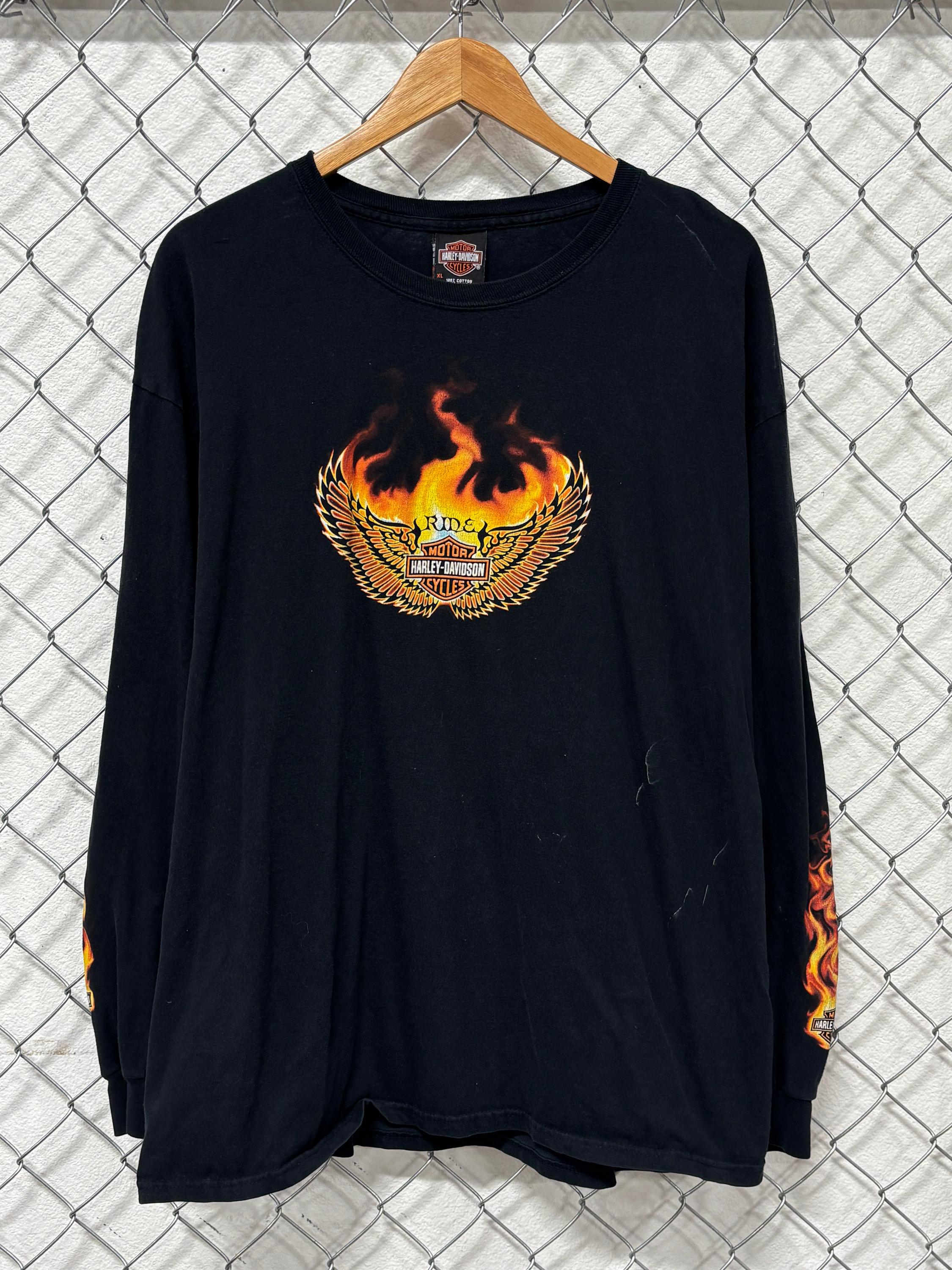 Harley Davidson Flame Long Sleeve - Etsy