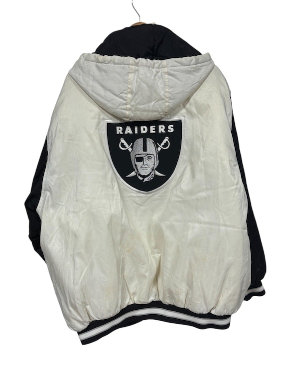 Vintage Reebok Oakland Raiders Full Zip Puffer Jacket Size XL - Etsy