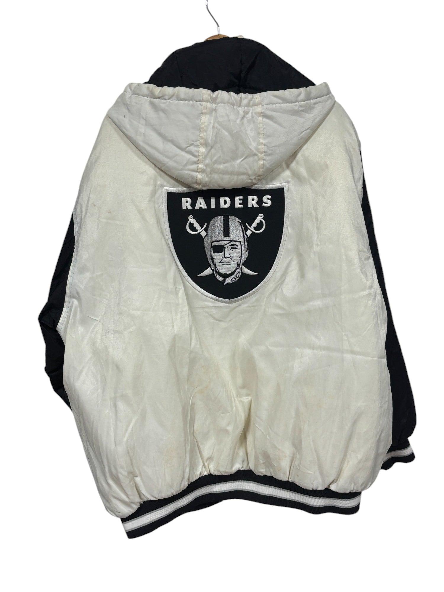 Vintage Reebok Oakland Raiders Full Zip Puffer Jacket Size XL - Etsy