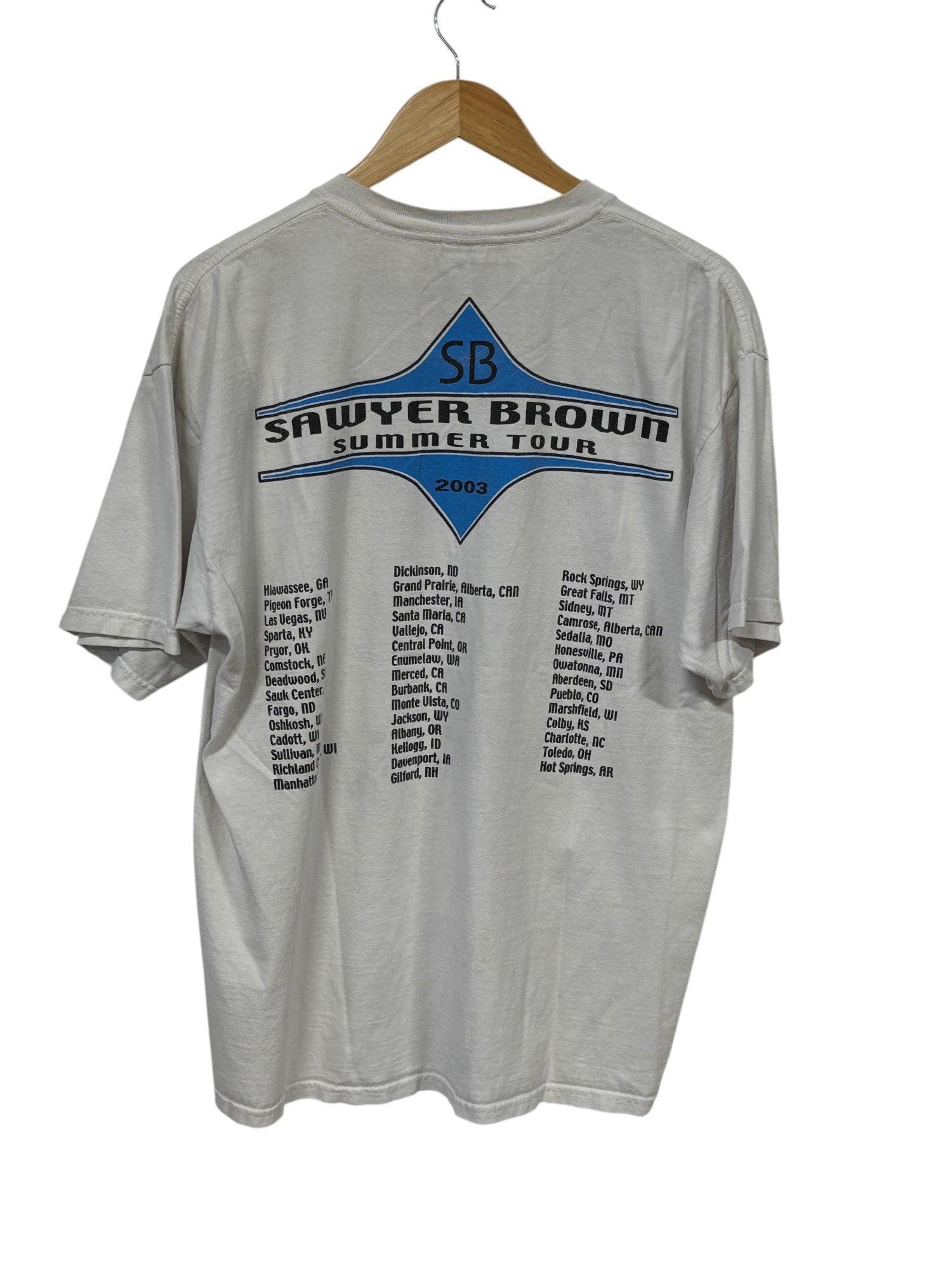 90s ソーヤー・ブラウン　バンドTシャツ ヴィンテージ 2003年製 ソーヤー・ブラウン バンド グラフィックT