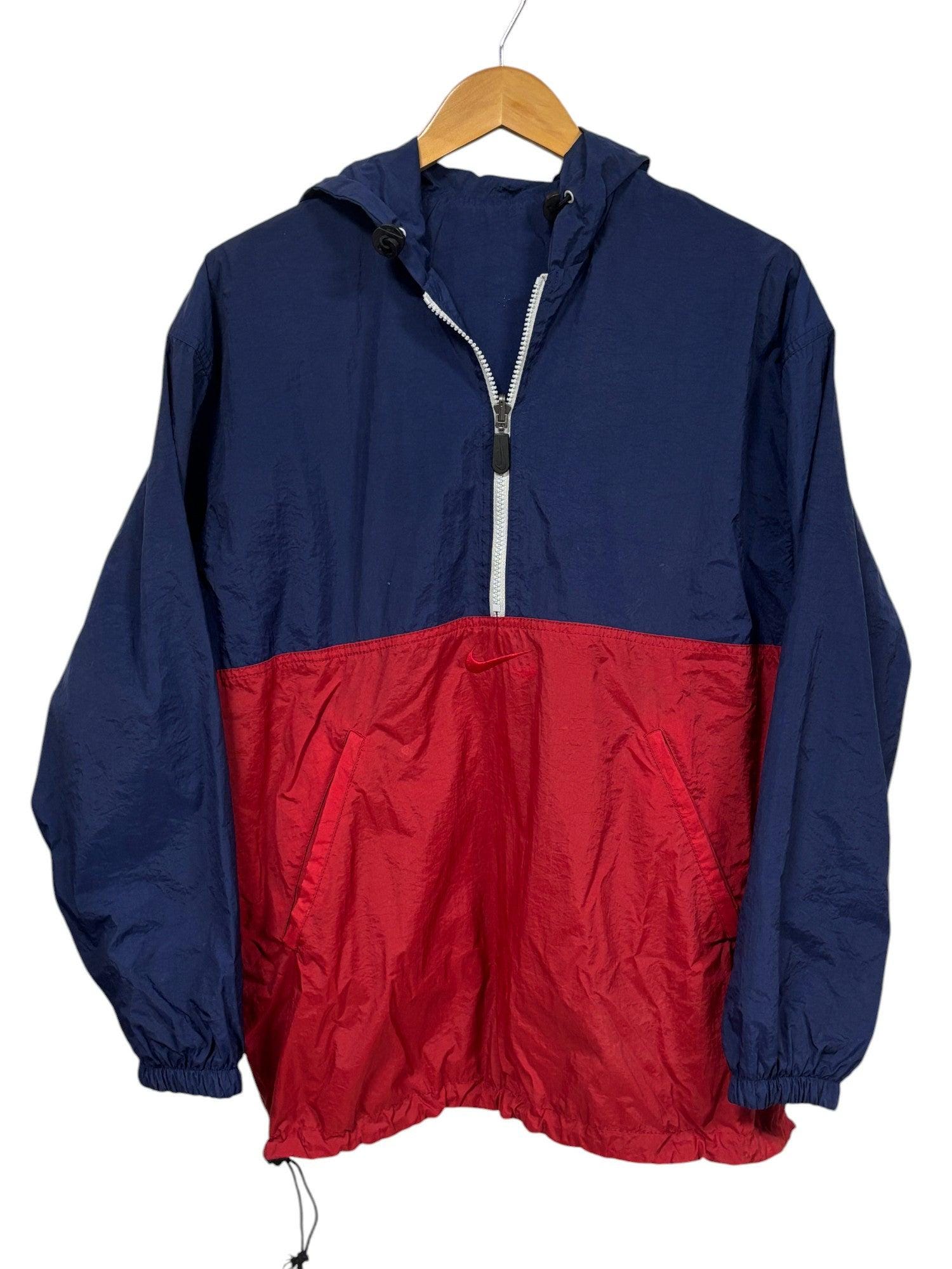 Vintage 90's Nike Half Zip Anorak Windbreaker Size Medium - Etsy
