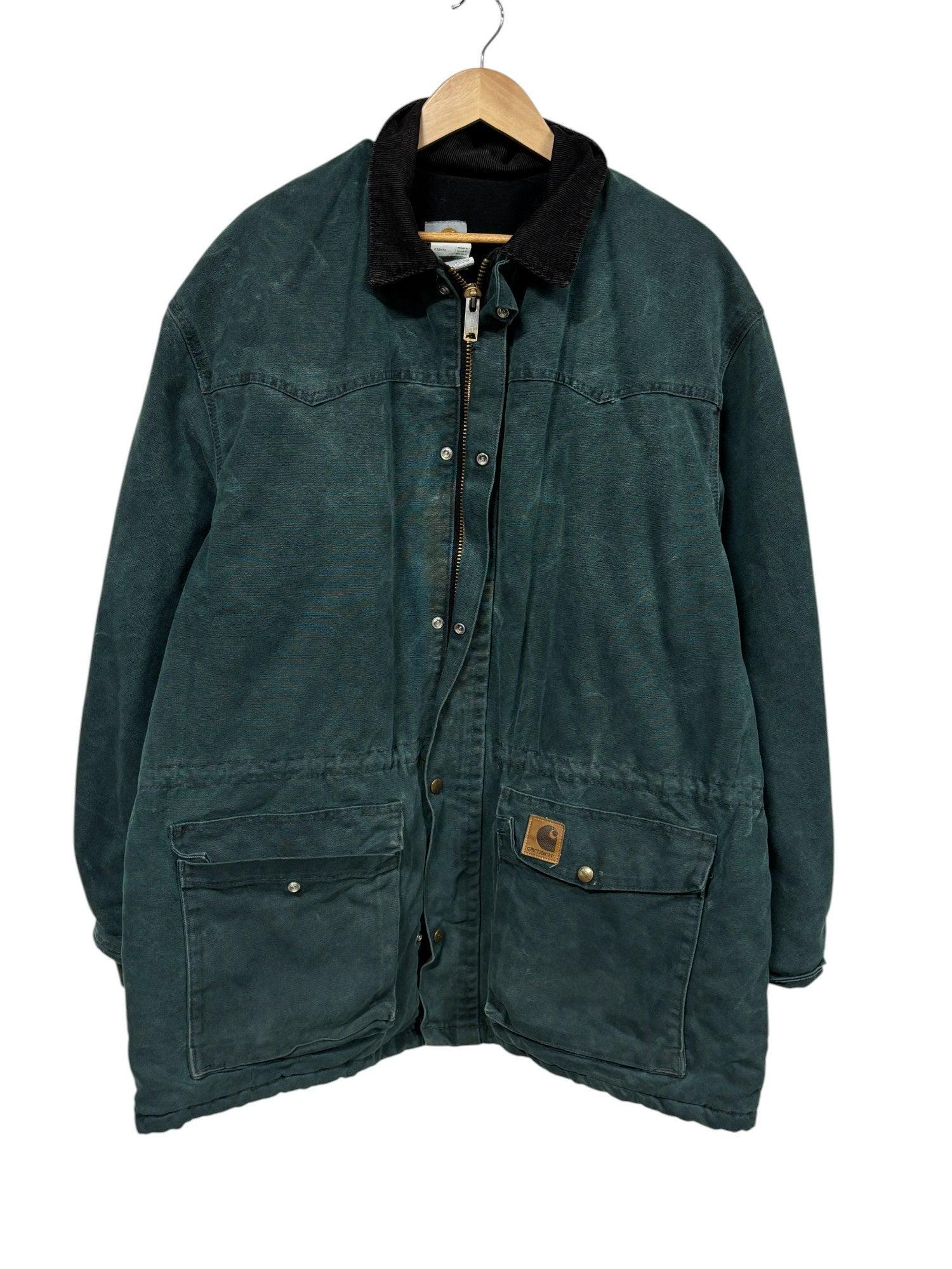 Vintage Carhartt C08 Hunter Green Work Jacket Size XL - Etsy