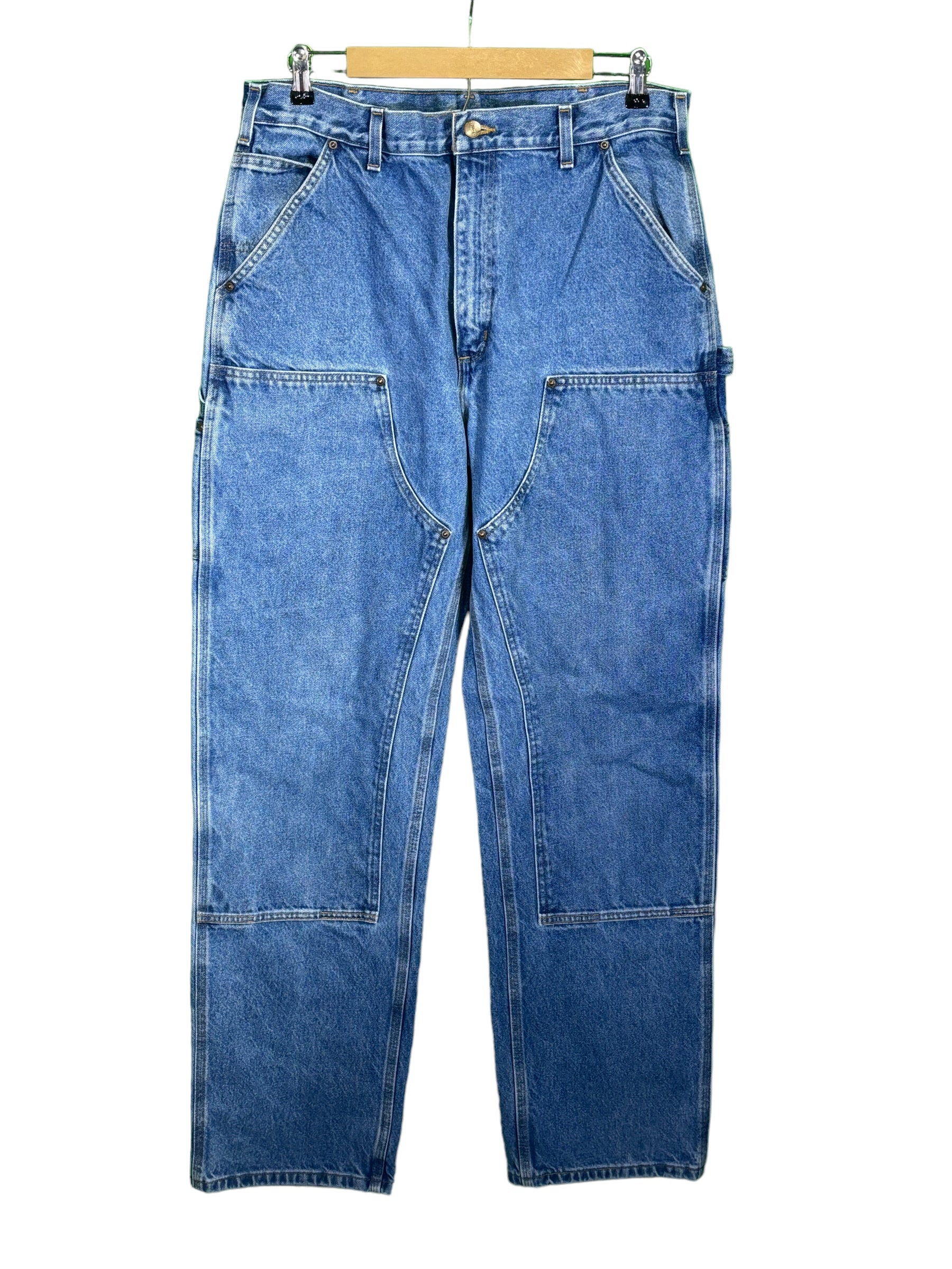 Vintage Carhartt Double Knee Carpenter Denim Jeans Dungaree Size 36x36 ...