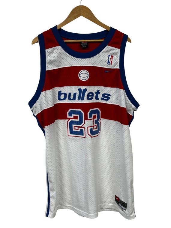 Vintage Nike Washington Bullets Michael Jordan #23 Jersey Size XXL - Main Image
