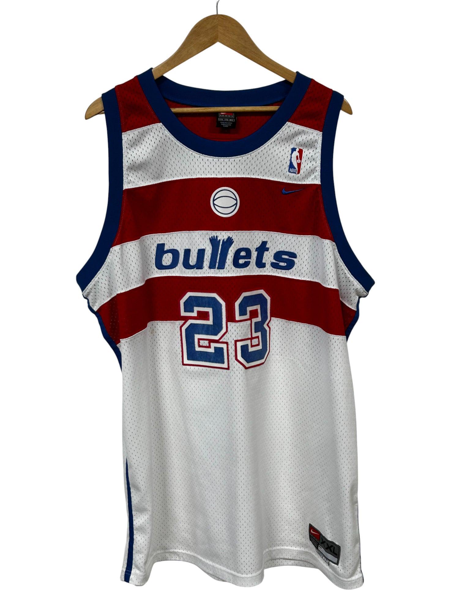 Nike Jordan 23 WashintonBullets ユニフォームXL Vintage Nike Washington Bullets Michael Jordan #23 Jersey Size XXL