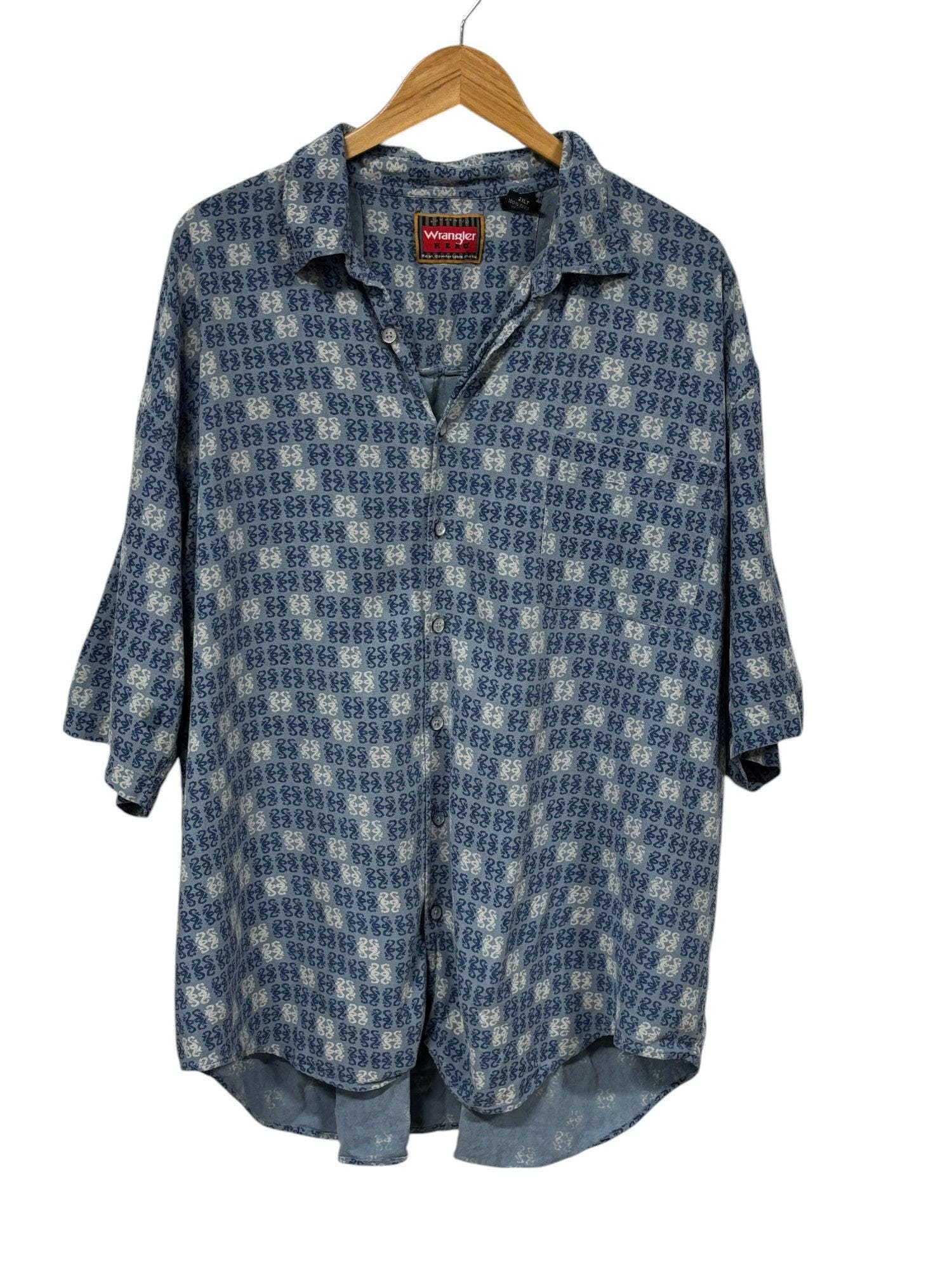 Chemise boutonnée western Wrangler vintage des années 80