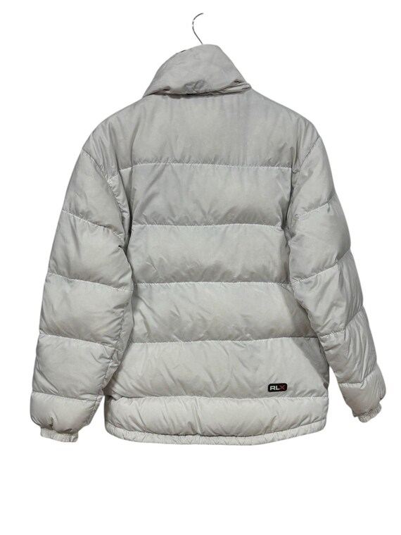 Vintage 90's Polo Sport RLX White Zip up Puffer Jacket Size Small