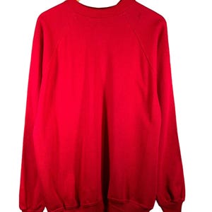 Vintage 90&#39;s Hanes Activewear Red Blank Crewneck Sweater Size XL