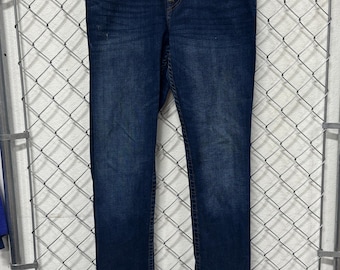 True Religion Ricky Relaxed Straight Denim Jeans Size 34x34