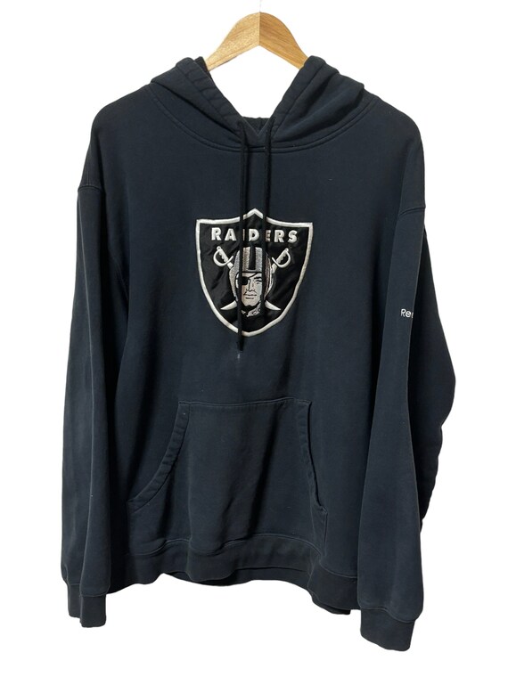 Oakland Raiders Antigua Victory Full-Zip Hoodie - Black, Size: XL