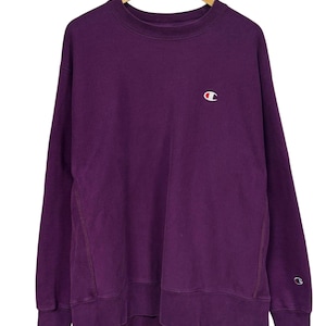 Champion Reverse Weave Dark Purple Crewneck Sweater Size XL