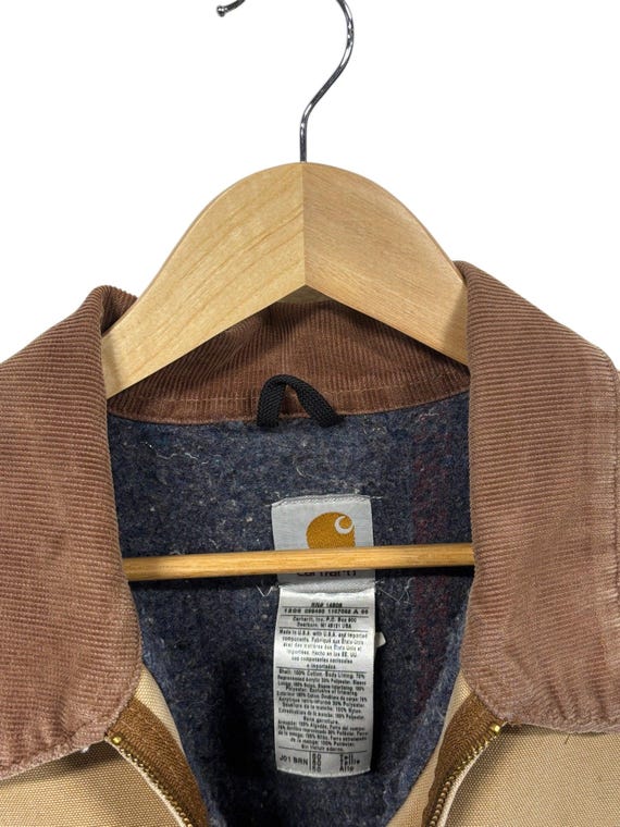 Vintage Carhartt Made in USA J01 Brown Detroit Jacket Blanket