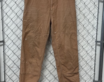 Pantalones de senderismo Patagonia para mujer, color marrón, con doble rodilla, talla 31x29