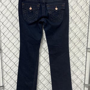 Vintage Y2K True Religion Women's Billy Dark Wash Jeans Size 29x32 image 2