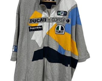 Vintage Y2K FILA Ducati Super Bike Racing Polo Shirt Size 4XL