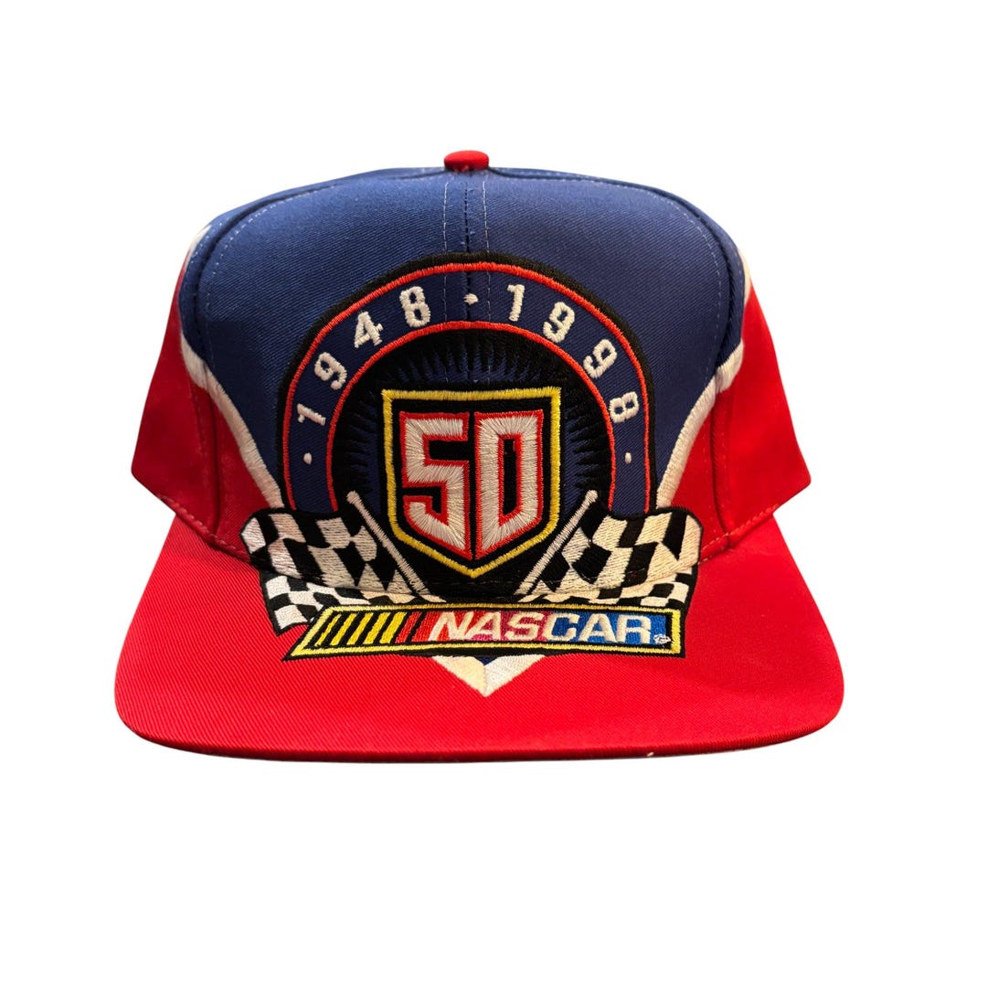 Retro Racing Hat Vintage 90's NASCAR 50th Anniversary Racing Snapback Hat - Etsy