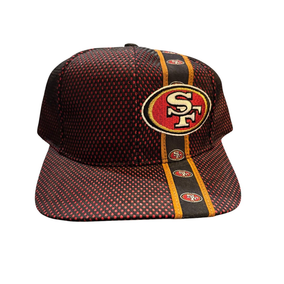 NFL　レザーアジャスブルキャップ　49ers　90sビンテージ　USA製 Vintage 90's Drew Pearson San Francisco 49ers Hat - Etsy