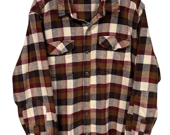 Vintage Flyshacker Clothing Checkered Button Up Flannel Shirt Size XXL