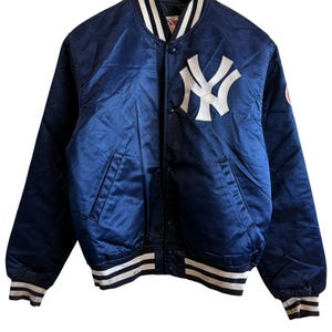 Vintage 90's Starter New York Yankees Nylon Bomber Jacket Size