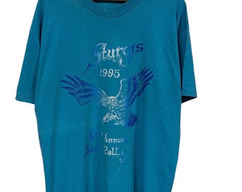 Vintage 1989 Sturgis Motorcycle Rally T-shirt Size L - Etsy