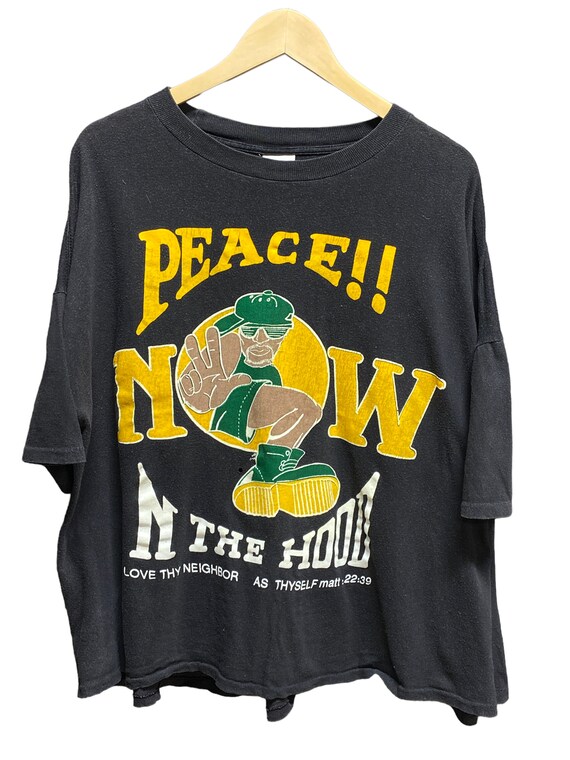 Vintage 80's Peace Now in the Hood South Central L