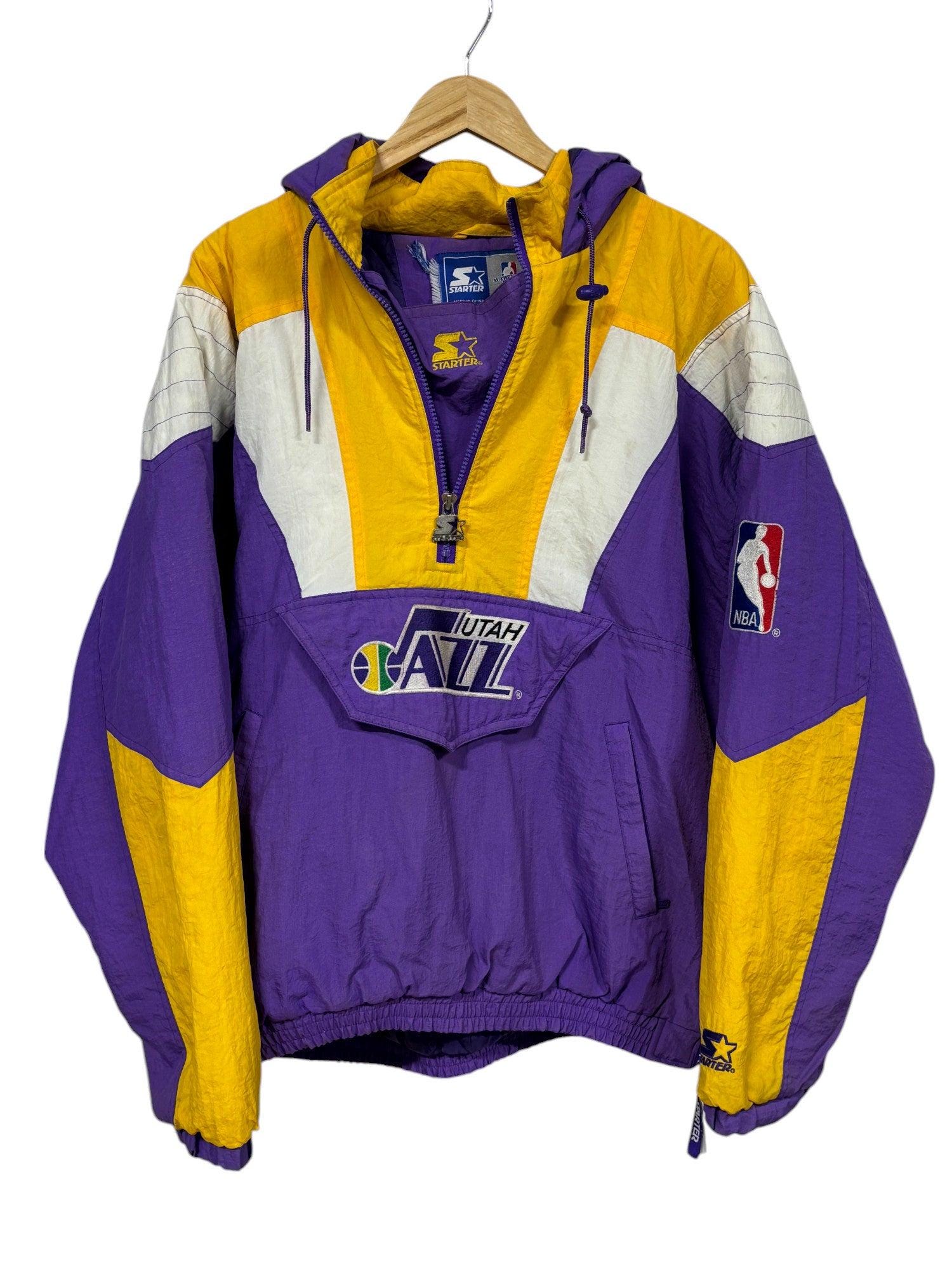 90s NBA JAZZ STARTER ナイロン スタジャン USA製 ジャズ スターター 