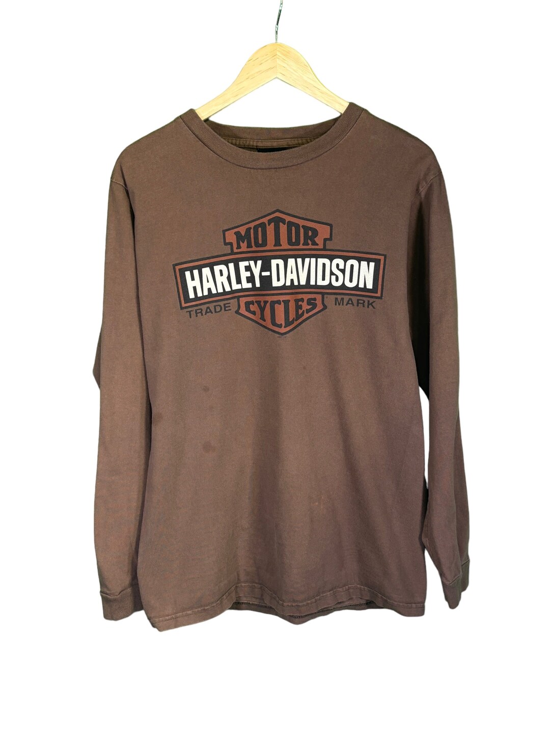 00's Harley Davidson Brown Cocoa Beach Florida Long Sleeve Etsy