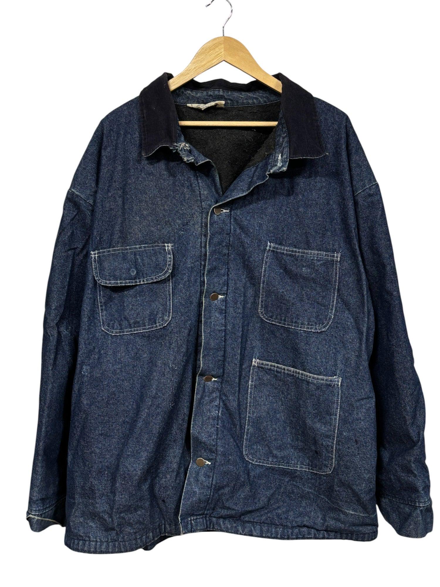 Men's Vintage Prison Denim Chore Jacket Size Large - Etsy